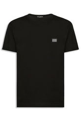 Men's Black Dolce & Gabbana Branded Tag T-Shirt