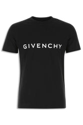 Men's Black Givenchy Logo Slim Fit Jersey T-Shirt