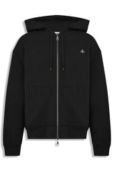 Men's Black Vivienne Westwood Rugged Zip-Up Hoodie