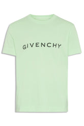 Men's Mint Green Givenchy Logo Slim Fit Jersey T-Shirt