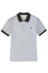 Men's Vivienne Westwood Contrasting Collar White Polo Shirt