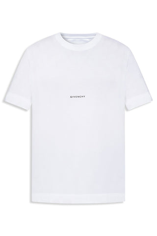 Men's White Givenchy Small Logo Slim Fit Jersey T-Shirt