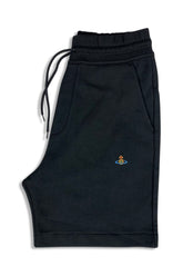 Men's Black Vivienne Westwood Orb logo-Embroidered Shorts