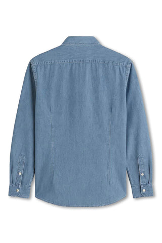 Men's Boglioli Chambray Blue Shirt