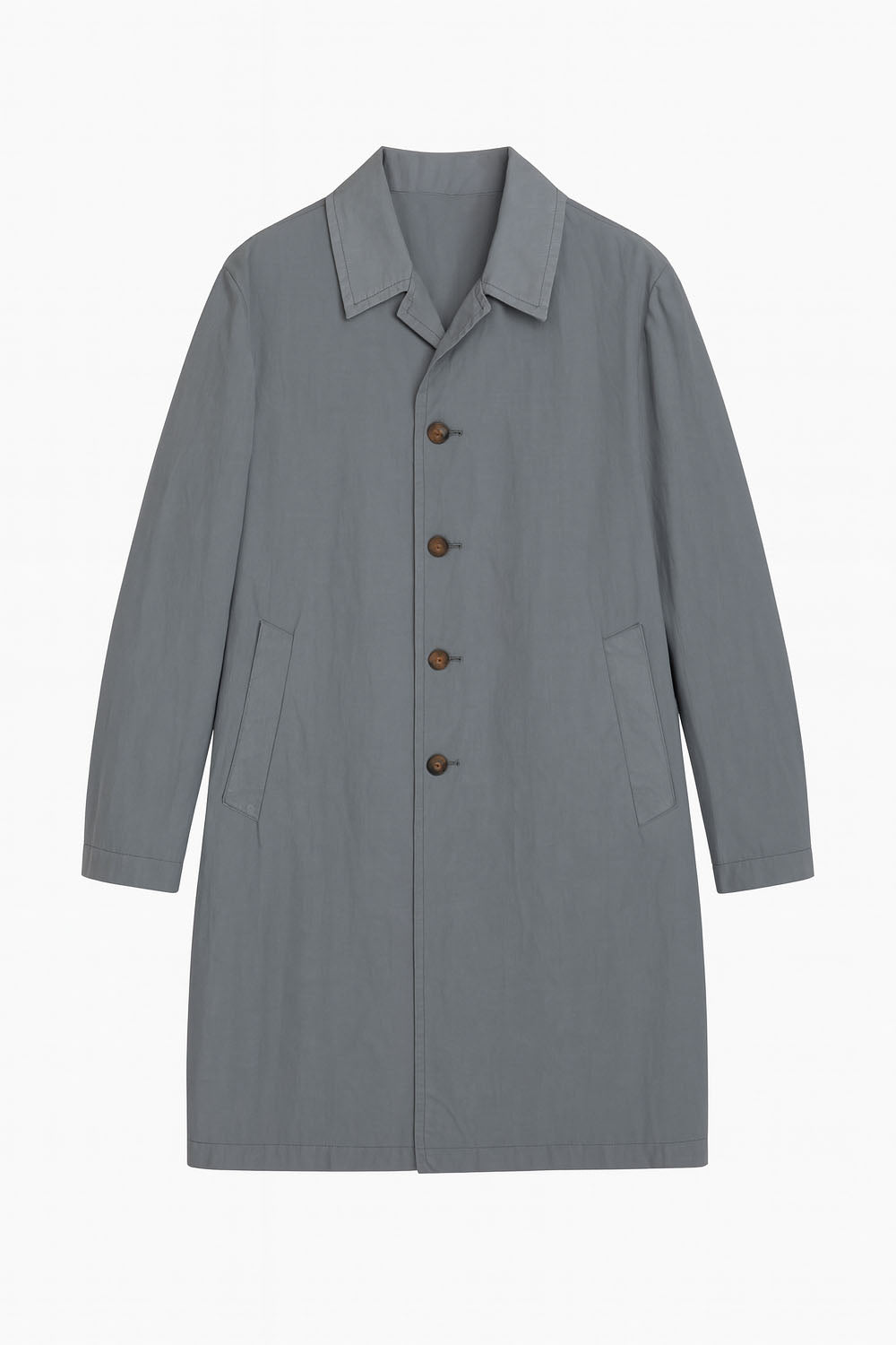 Men's Boglioli Grey Trench Long Jacket