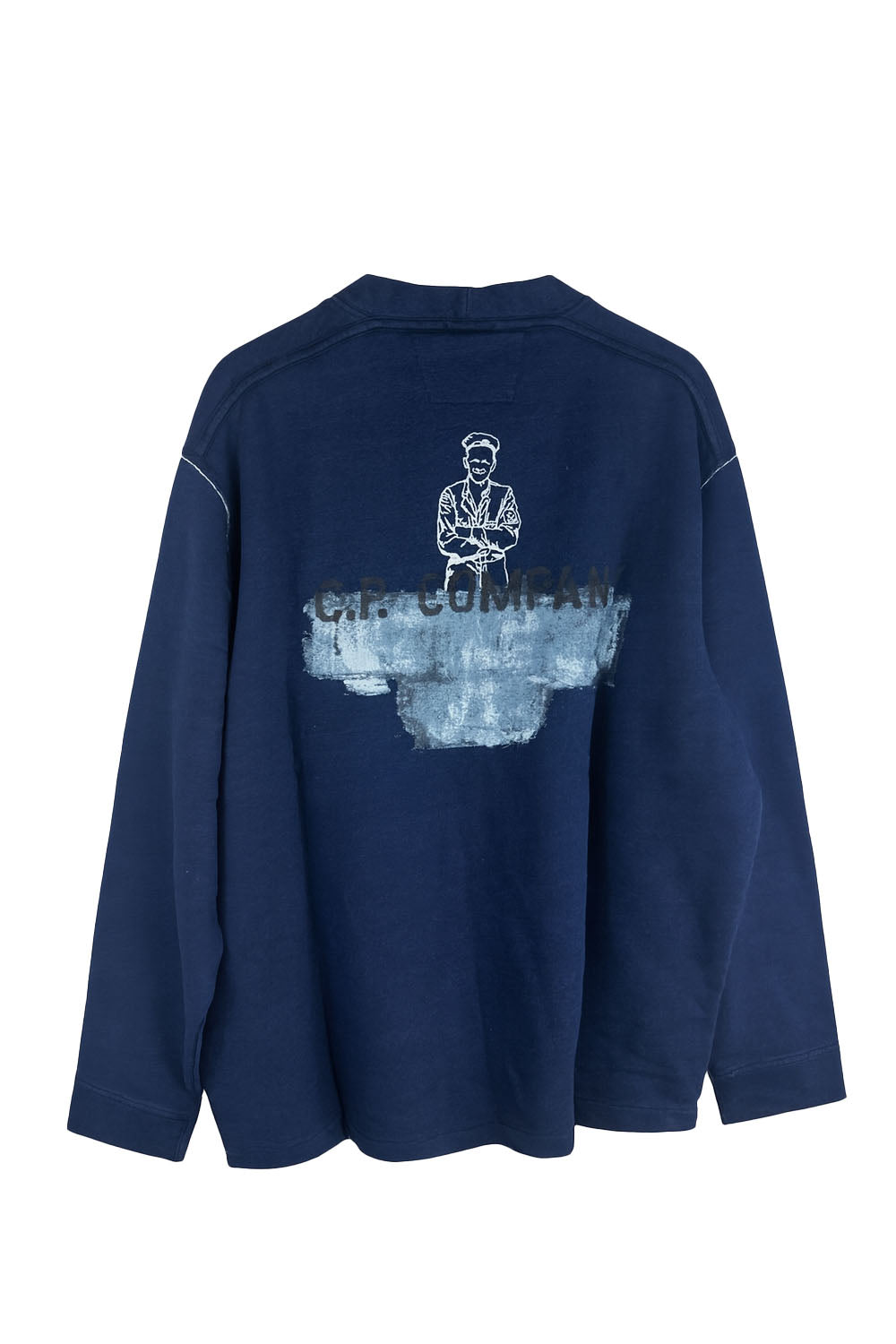 Men's C.P. Company 16CMSS183A Indigo Blue Sweatshirt