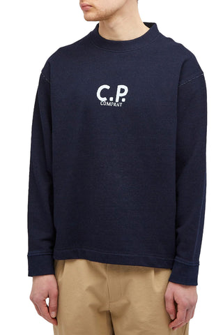 Men's C.P. Company 16CMSS183A Indigo Blue Sweatshirt