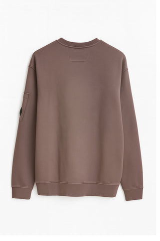 Men's C.P. Company Brushed Cotton Mauve Long Sleeve Sweatshirt
