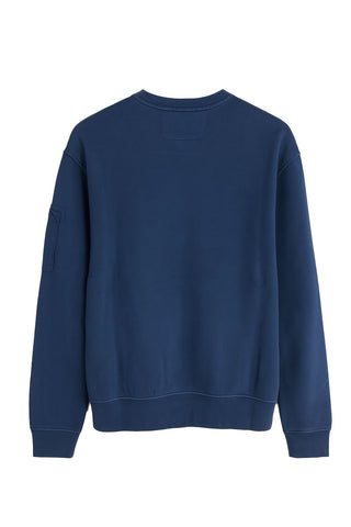 Men's C.P. Company Brushed Cotton Navy Blue Long Sleeve Sweatshirt