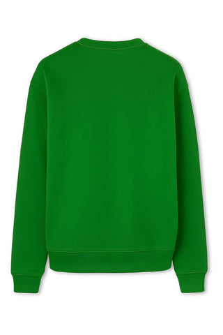 Men's Acne Studio Green Franklin Stamp Oversized Logo Print Sweatshirt