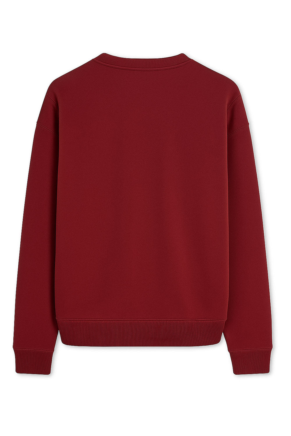 Men's Acne Studio Burgundy Franklin Stamp Oversized Logo Print Sweatshirt
