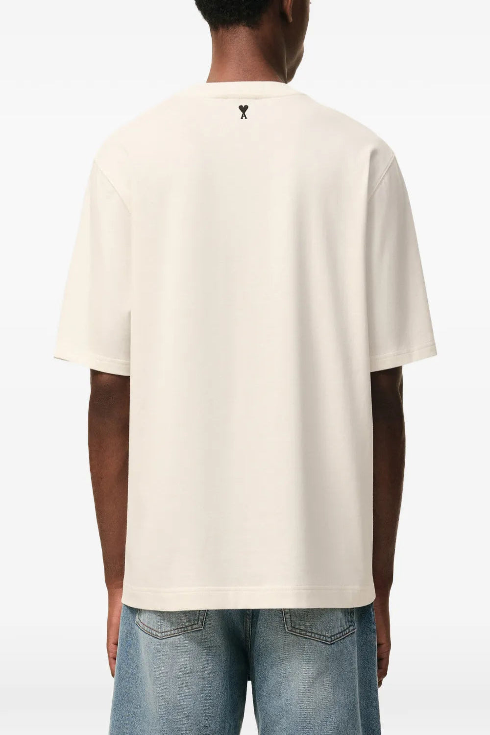 Men's AMI Paris Cream Heritage T-Shirt