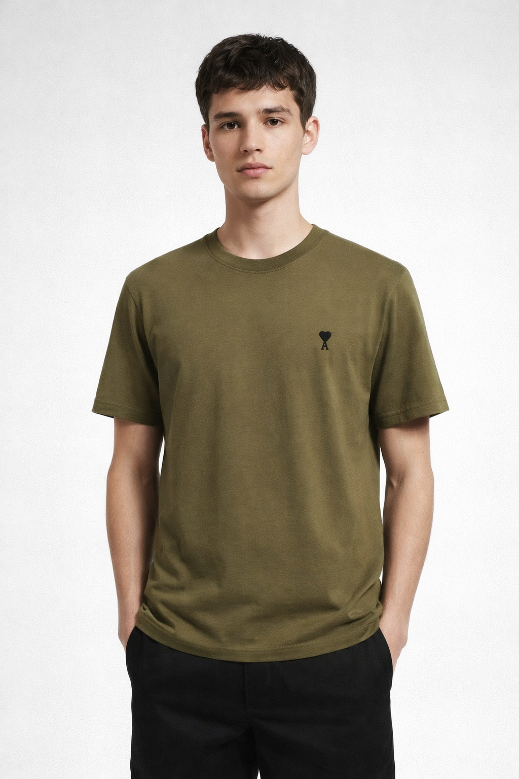 Men's Bronze Ami Paris 'Ami De Coeur' Cotton T-Shirt