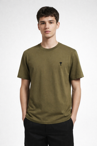 Men's Bronze Ami Paris 'Ami De Coeur' Cotton T-Shirt