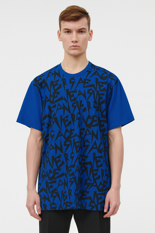 Men's Blue Versace Jeans Graffiti T-Shirt