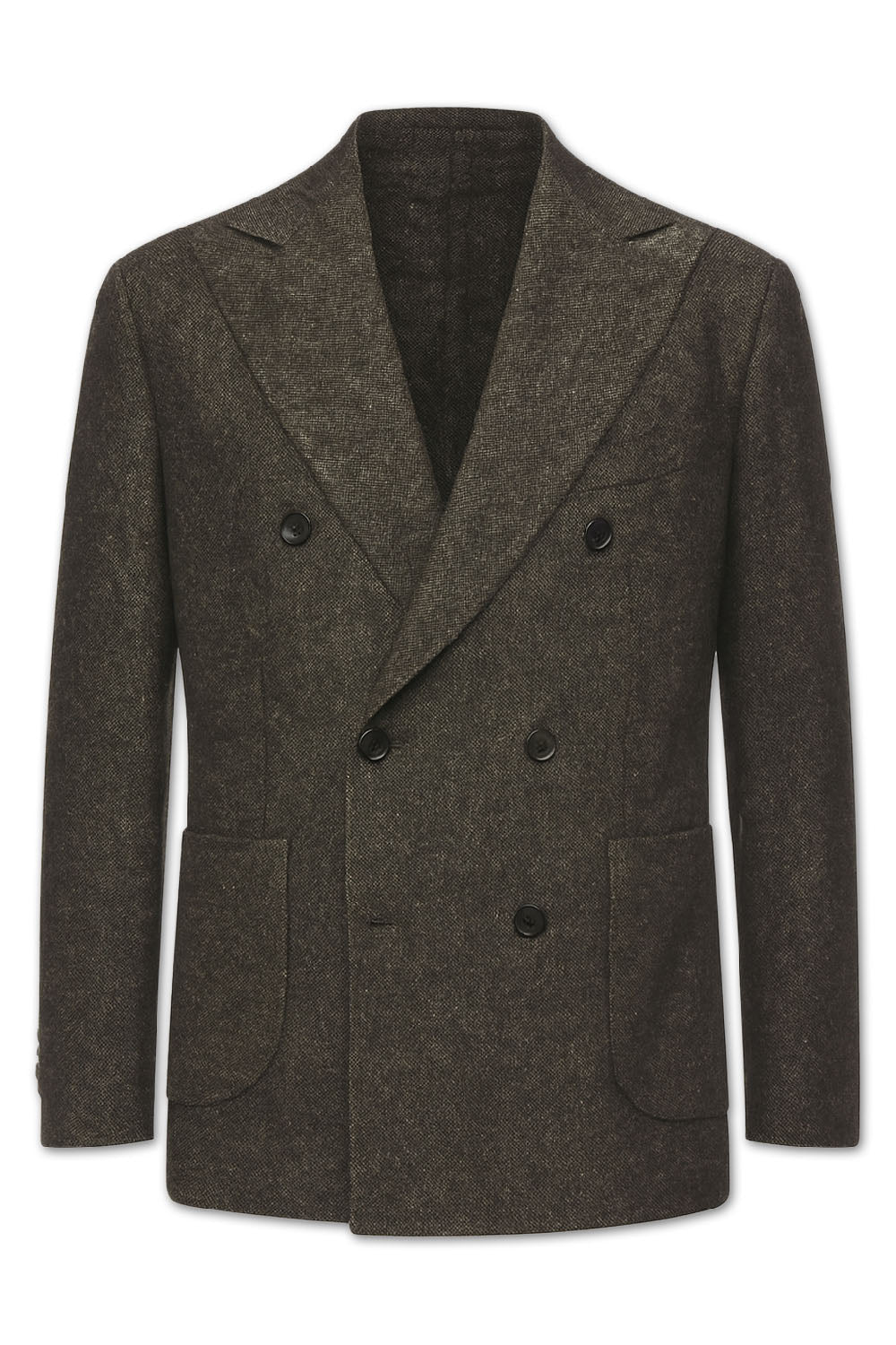 Men's Boglioli Charcoal Dark Green Wool Blend K Jacket