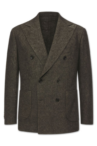 Men's Boglioli Charcoal Dark Green Wool Blend K Jacket