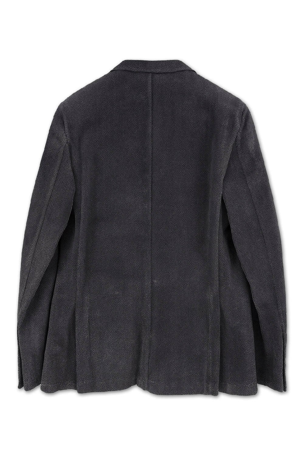 Men's Boglioli Grey Brushed Cotton Herringbone Jacket