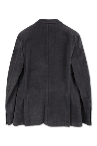 Men's Boglioli Grey Brushed Cotton Herringbone Jacket