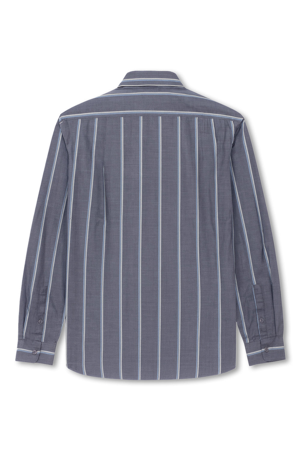 Men's Boglioli Striped Blue Long Sleeve Shirt