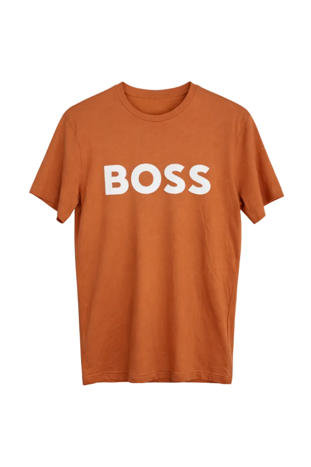 Men's Orange Hugo Boss Logo T-Shirt