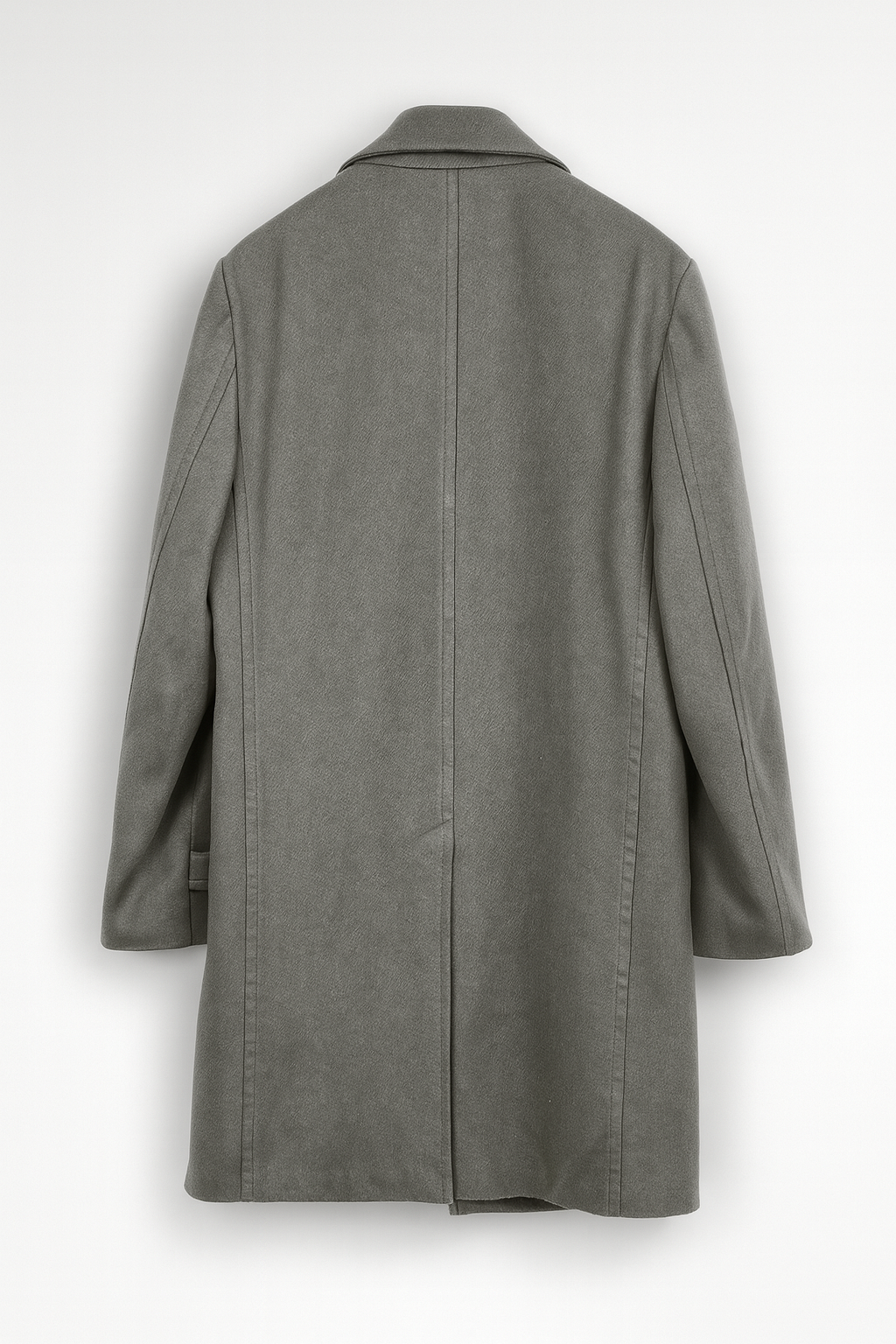 Men's Boglioli Grey Trench-Style Overcoat