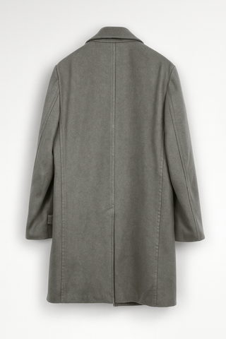 Men's Boglioli Grey Trench-Style Overcoat