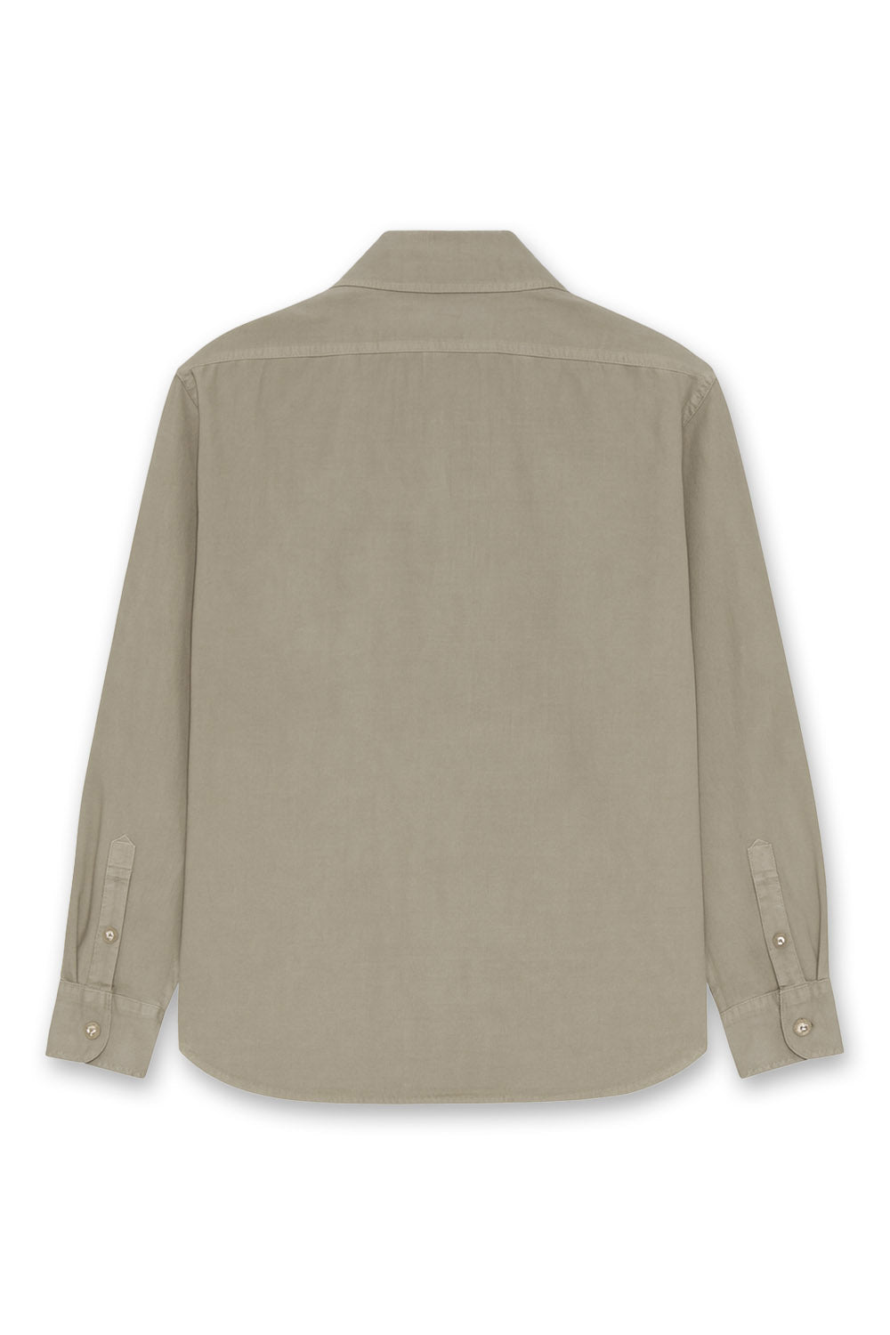 Men's Boglioli Light Beige Brushed Cotton Shirt