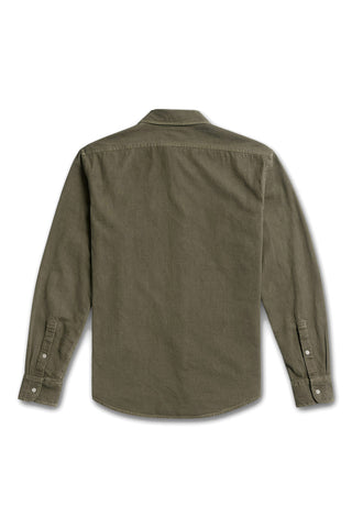 Men's Boglioli Khaki Brushed Cotton Shirt