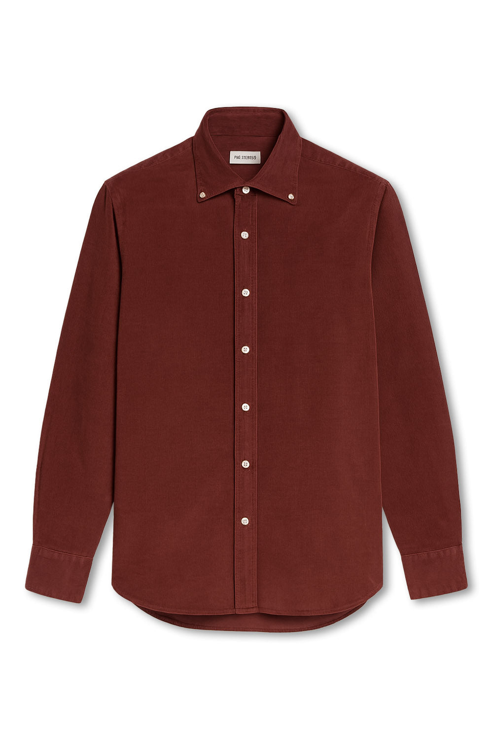 Men's Boglioli Burgundy Corduroy Brushed Cotton Shirt
