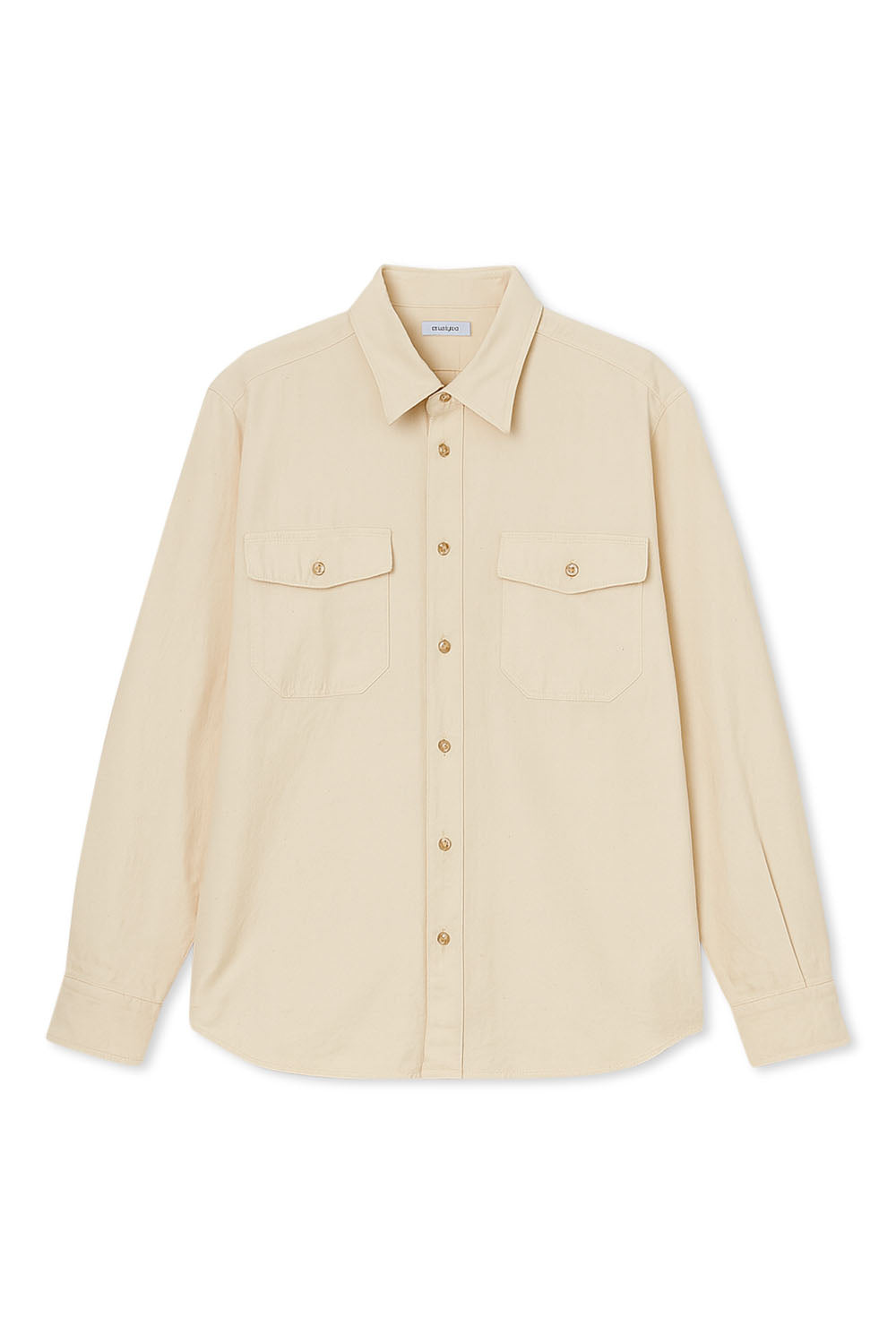 Men's Boglioli Soft Beige Cotton Shirt