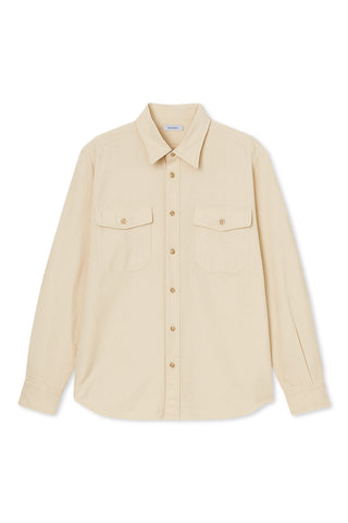 Men's Boglioli Soft Beige Cotton Shirt