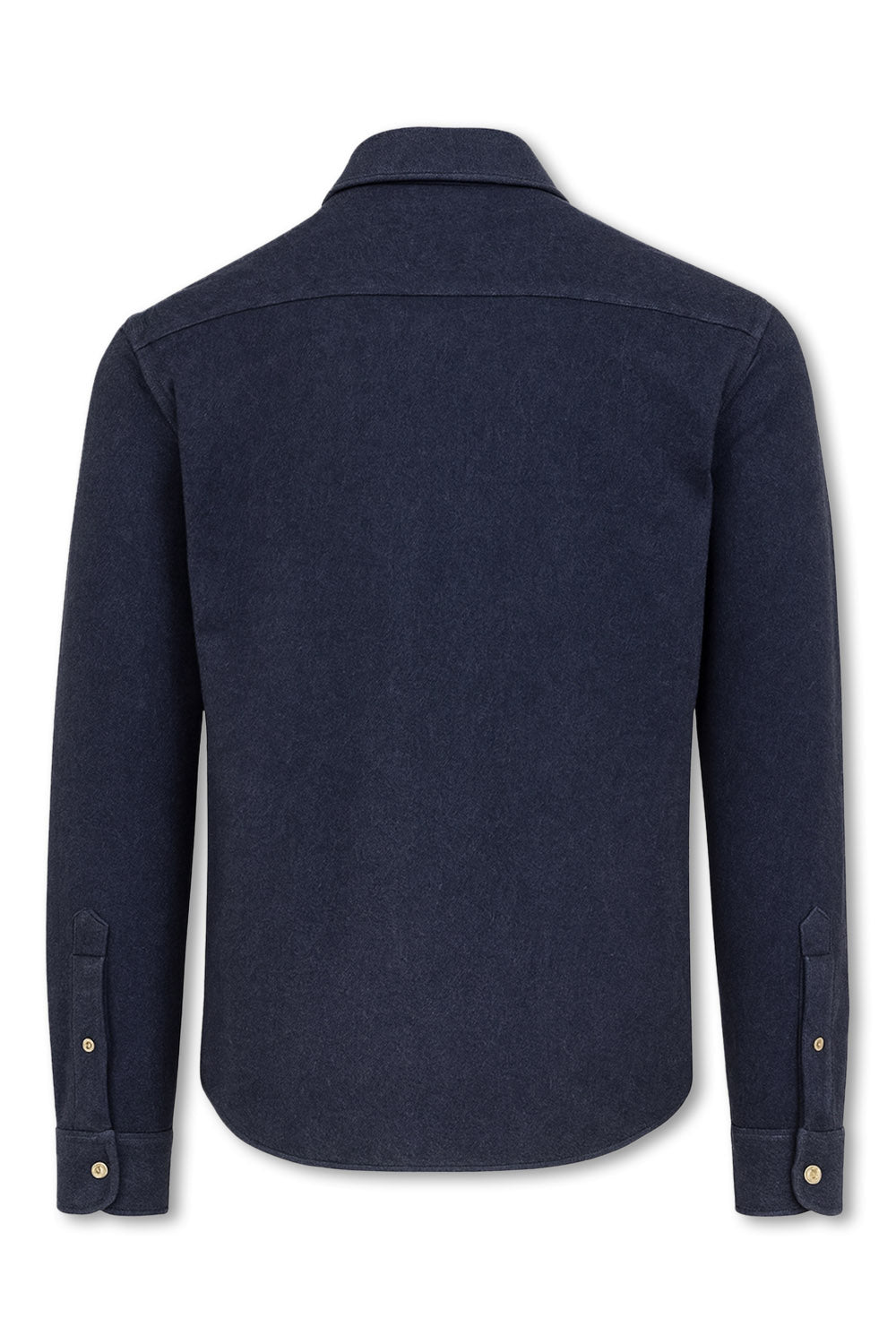 Men's Boglioli Blue Virgin Wool Shirt