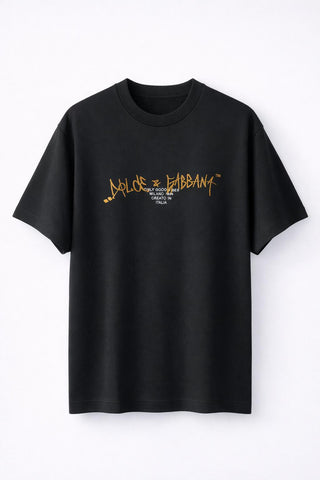 Men's Black Dolce & Gabbana Good Vibes Milano T-Shirt