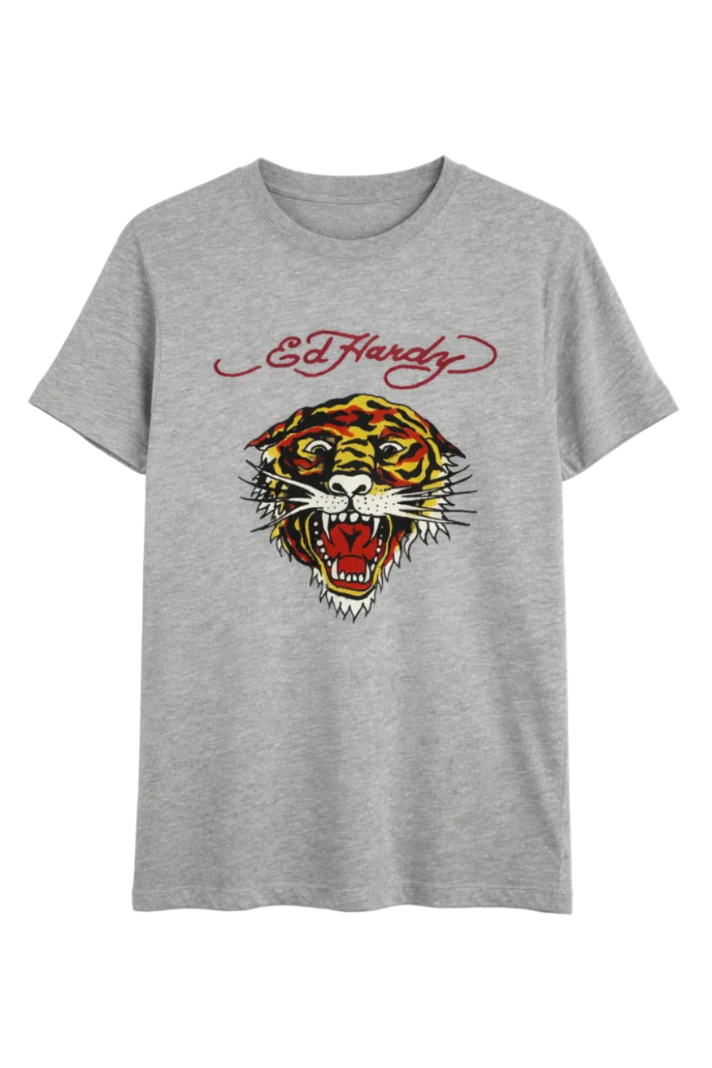 Men's Grey Ed Hardy Graphic T-Shirt