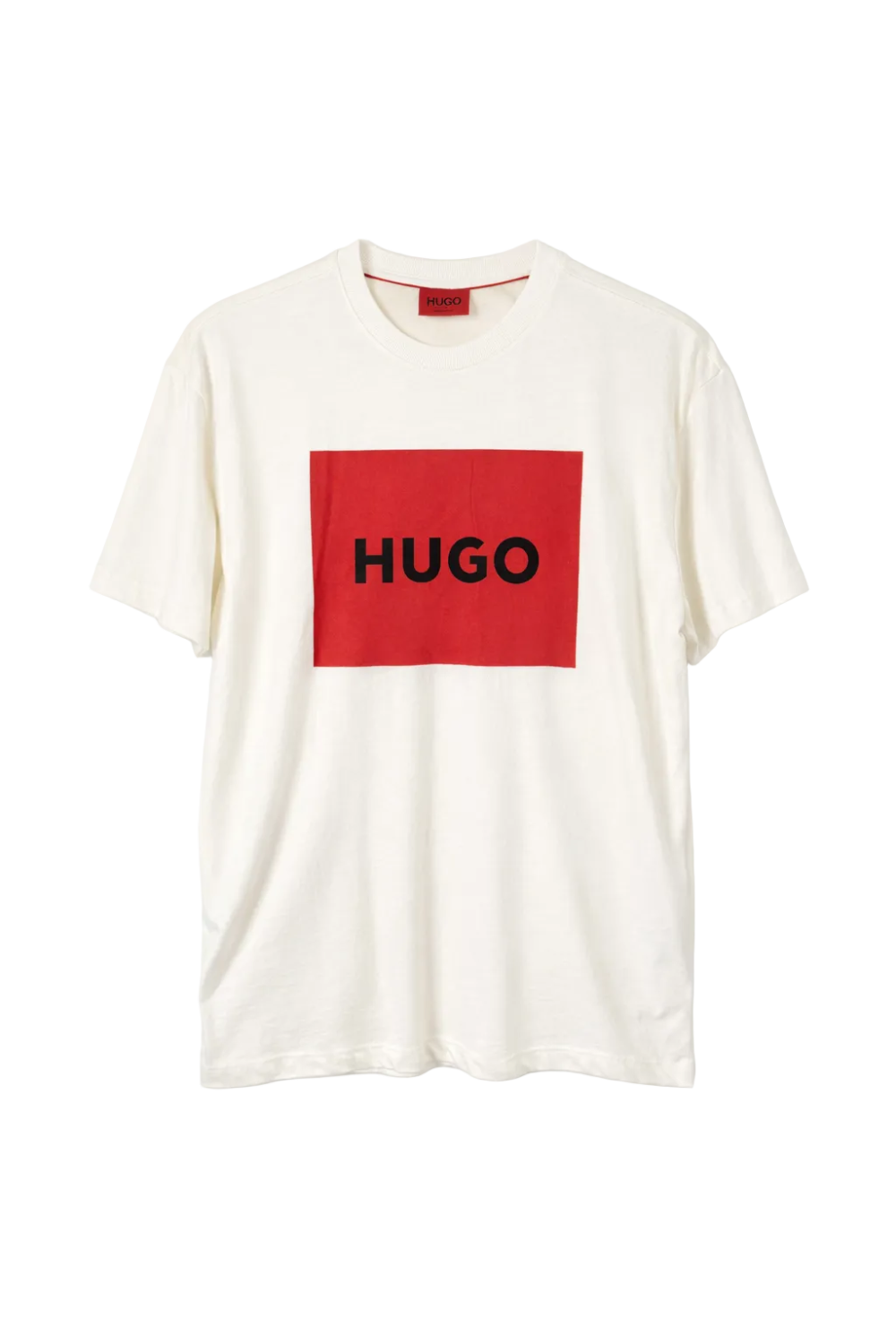 Men's Cream Hugo Boss Logo T-Shirt