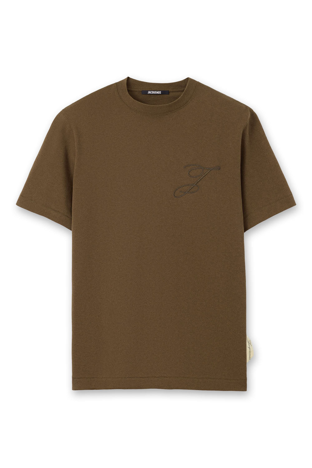 Men's Khaki Jacquemus Box Fit Logo T-Shirt