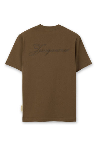 Men's Khaki Jacquemus Box Fit Logo T-Shirt