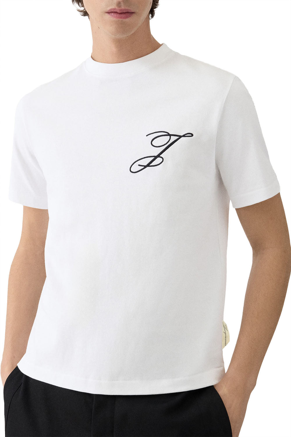 Men's White Jacquemus Box Fit Logo T-Shirt