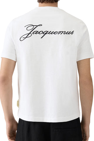 Men's White Jacquemus Box Fit Logo T-Shirt
