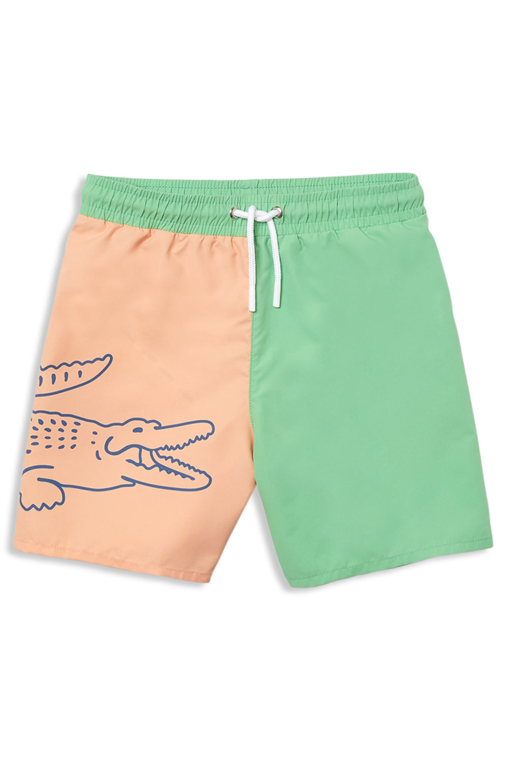 Men's Lacoste Bicolour Crocodile Print Swim Shorts