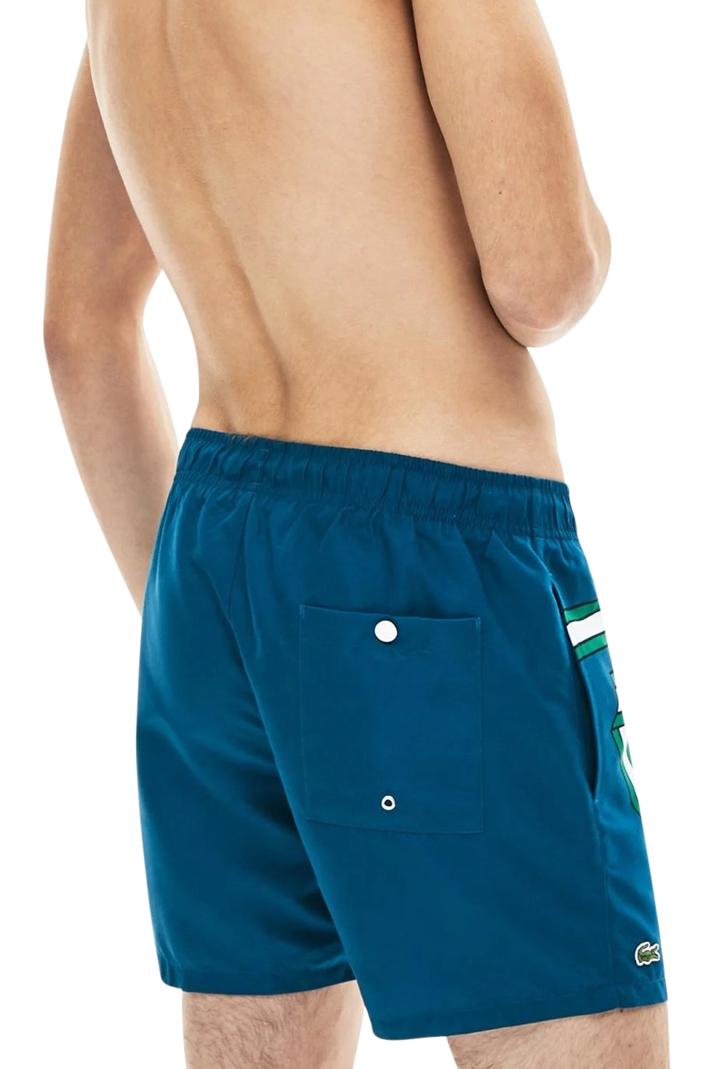 Men's Lacoste Blue Ribbon Print Swim Shorts