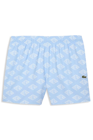 Men's Lacoste Two Tone Monogram Print Swim Shorts