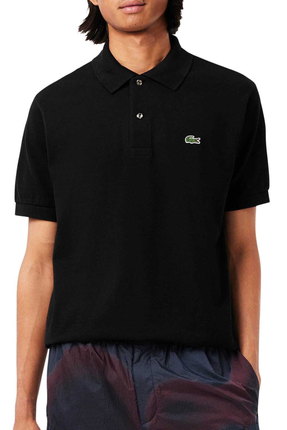 Men's Black Lacoste L1212 Classic Polo T-Shirt