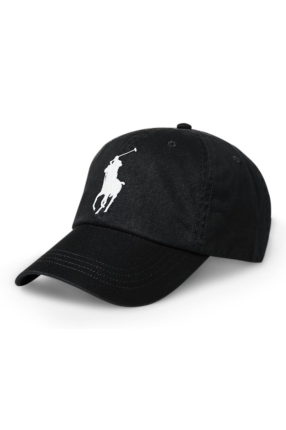 Men's Black Polo Ralph Lauren Big Pony Cap