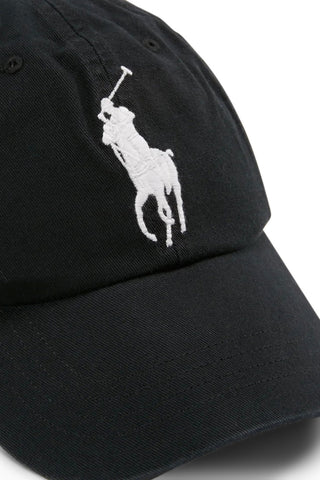 Men's Black Polo Ralph Lauren Big Pony Cap