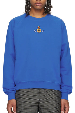 Men's Blue Centre Orb Vivienne Westwood Raglan Sweatshirt