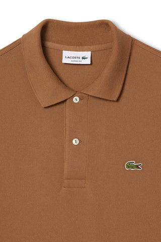 Men's Brown Lacoste L1212 Classic Polo T-Shirt