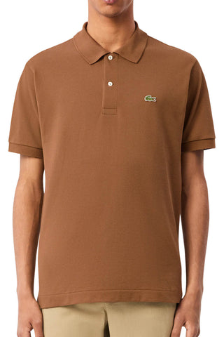 Men's Brown Lacoste L1212 Classic Polo T-Shirt