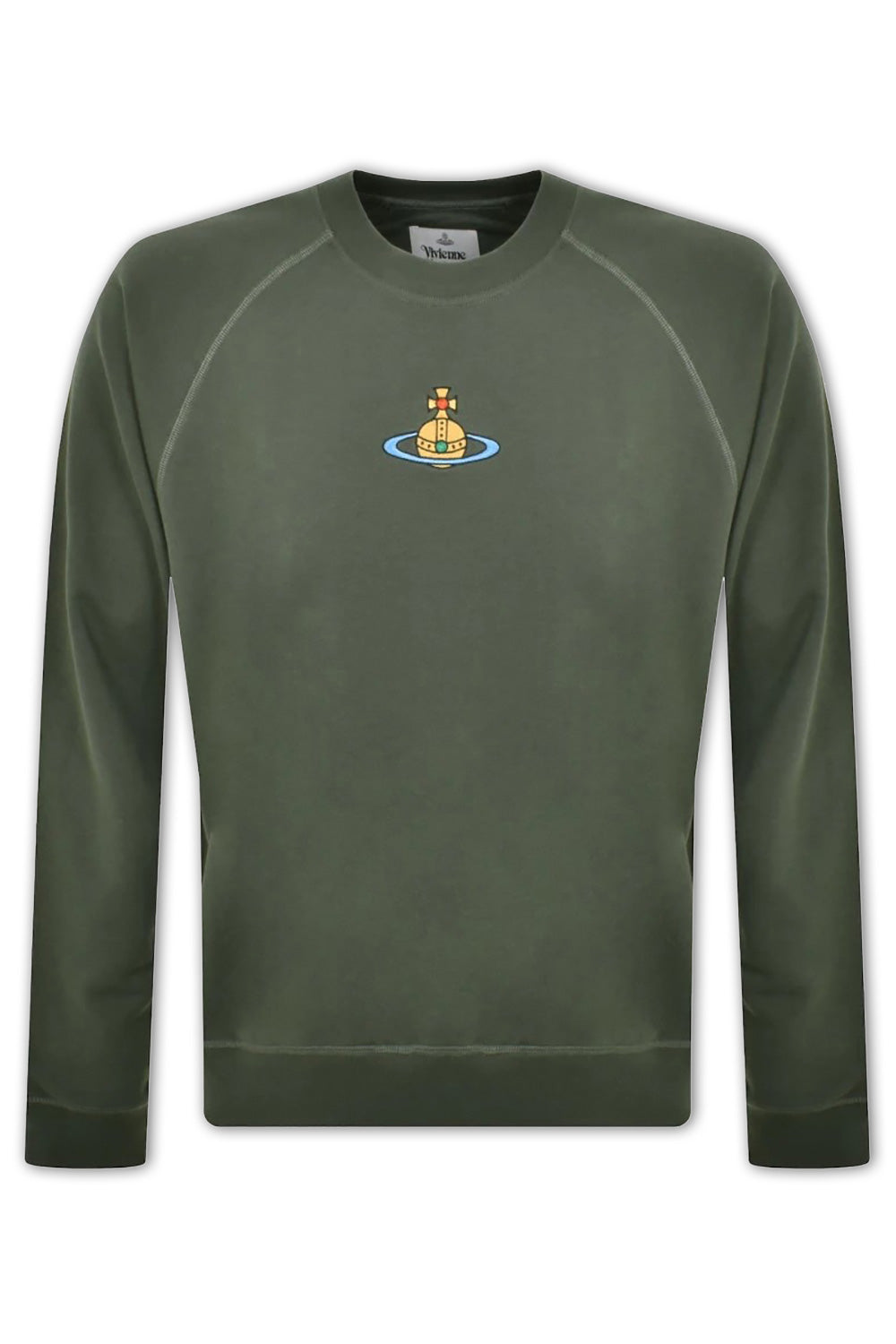 Men's Green Centre Orb Vivienne Westwood Raglan Sweatshirt
